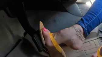 Mimi Drives The BMW & Slips Her Shoe Off