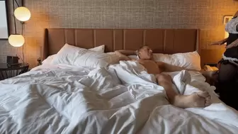 Maid Visits in Hotel Room