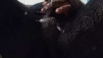 XXX EXOTIC BLACK LACED BATHTUB SCENE:MIXED WITH GLOBS OF GOOEY CUM AND VASELINE