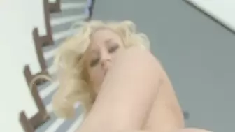 2 hot Femdoms face sitting pussy and asshole worship on a slave as one PAWG ass smothering 334878