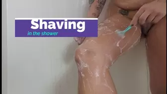 Shaving in the Shower