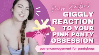 Kaylee's Giggly Reaction To Your Pink Panty Obsession