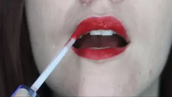 Sexy Red Gloss and Dancing Uvula