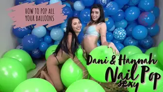 Nail Pop Green Balloons by Dani & Hannah