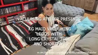 KG Maid vacuuming legos with crystal tube and short pipe mp4
