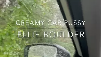 Creamy Car Pussy