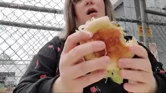 BBW Busted Eating In Public