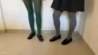 KIRA AND CHLOE TOETAPPING IN LOAFERS – MOV Mobile Version