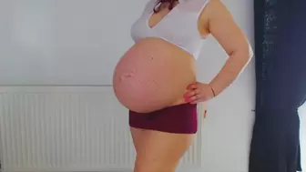 9 Months pregnant 2 days before delivery