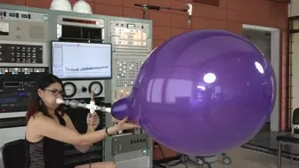 Amo Blows a 24" Round Balloon to Bursting (MP4 - 1080p)