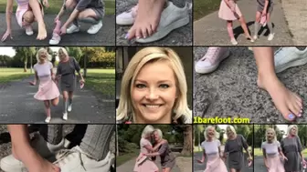 One Bare Foot Clip: Zazie's Sprained Foot Hopping (in HD 1920X1080)