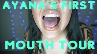 Ayana's First Mouth Teeth Tongue Tonsil Tour! Super embarrassing shy OMG