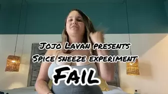 Sneeze experiment vacation spice FAIL - NO SNEEZES - WMV