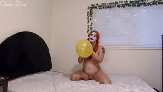 Naked humping a balloon