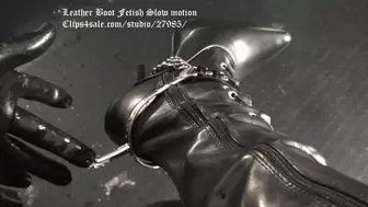 Leather Boot Fetish Slow motion
