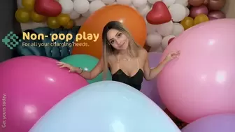 Non-Pop Play With Giant 40" Balloons By Vanessa