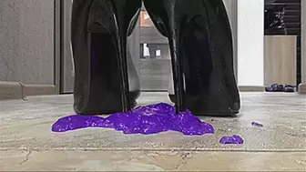 I CRUSH SLIME WITH THIN HEELS AND TOES OF SHOES!MP4
