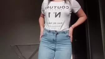 Tits tease and jeans farting
