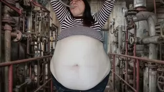 At the abandoned factory ~ Body Inflation