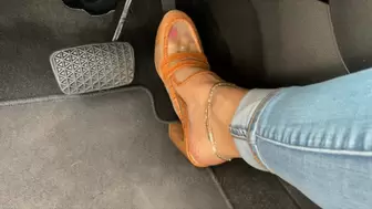 Revving the Buick in Chunky Heel Mules