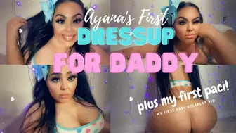 Ayana's First ABDL Dressup Roleplay for Step-Daddy plus Paci sucking!