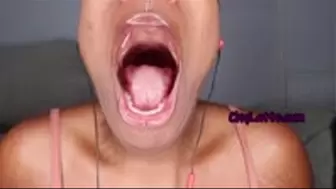 Yawning While Preparing for Bed mouth fetish, uvula fetish, spit fetish, open mouth - 1080 MP4