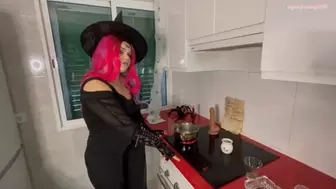 Horny witch get fucked after spell