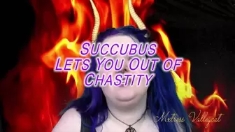 Succubus Lets You Out of Chastity