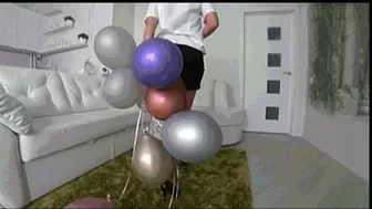Destroyed all balloons in different ways c