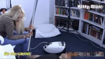 Kitty Blair domina suck slave with vacuum cleaner on full power of second view part III