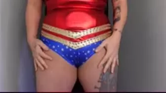 Wonder Woman Unexplained GROWTH Transformation WMV 1080 Pantyhose Tearing and Destruction, Moaning
