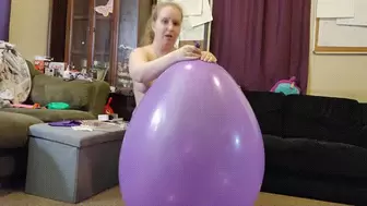 36inch Purple Balloon Ride