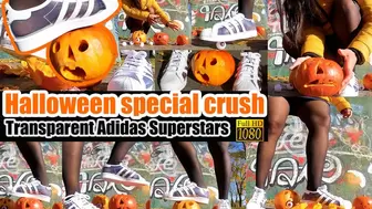 Halloween Special Pumpkin Crush Sexygirl crushes a very hard trample nylons Adidas Superstars Crush Video