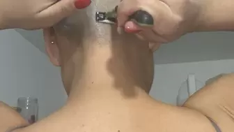 full head shave video