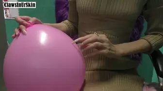 popping balloons with nails again and again