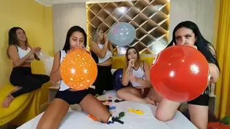 ORGY OF KISSES WITH BALLOONS - NEW KC 2021 - CLIP 4 IN FULL HD