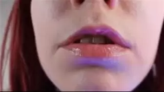 VERY Shiny Lipgloss JOI MP4 640 Lip fetish