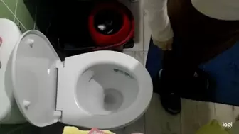 I pee in toilet bowl mp4