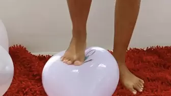 Juju's French Maid Barefoot Balloon Pop