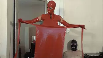 Fleeced Out By A Red Latex Mistress