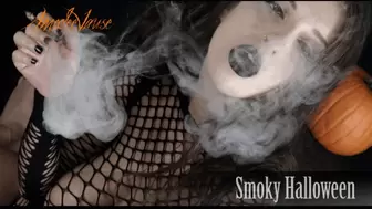 Smoky Halloween (FHD) - Smoking Hot Evil Witch Smokes a Black Cigarette!