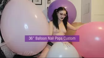 36 inch Balloon Nail Pops Custom
