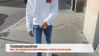 Elios, 18 yo student, first tickle adventure : trying to save his exams (full HD)