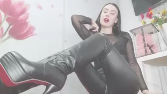 Devoted cum eater for my boots