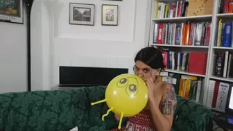 Raquel Atempts to Blow Some Figurine Balloons (MP4 1080p)