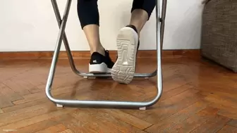 SHOEPLAY IN SNEAKERS BAREFOOT - MP4 Mobile Version