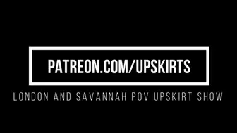 Savannah and London's Upskirt Show
