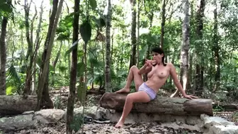 Naked in the Forest Fucking on a Log WMV