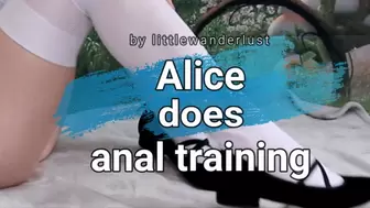 Alice does Anal Training
