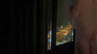 Naked flashing hotel window